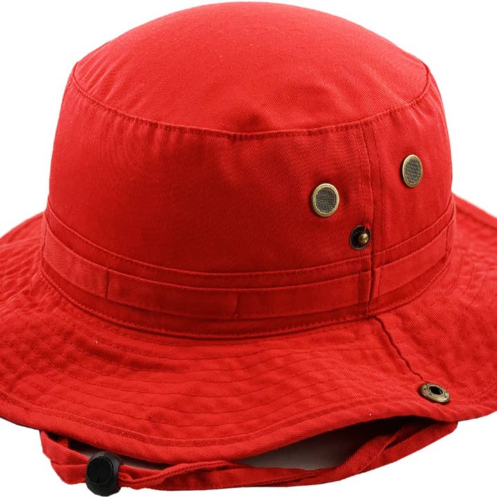 KBETHOS - Wholesale Bucket hat – Unisex - Solid Boonie Hat With String (Fitted)55