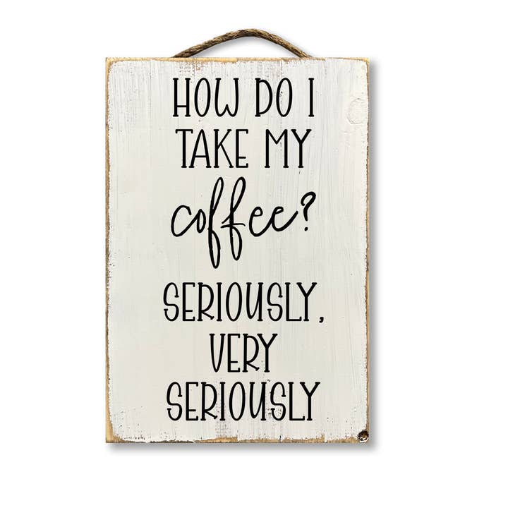 Hvordan tager jeg min kaffe? Meget Seriøst for engroshandel hos Jarmz Designs