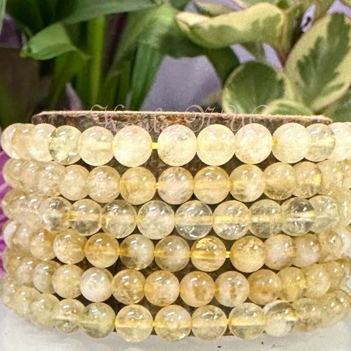 Citrin 6mm 7,5” Krystal Strækarmbånd for engroshandel hos KayleeNYC