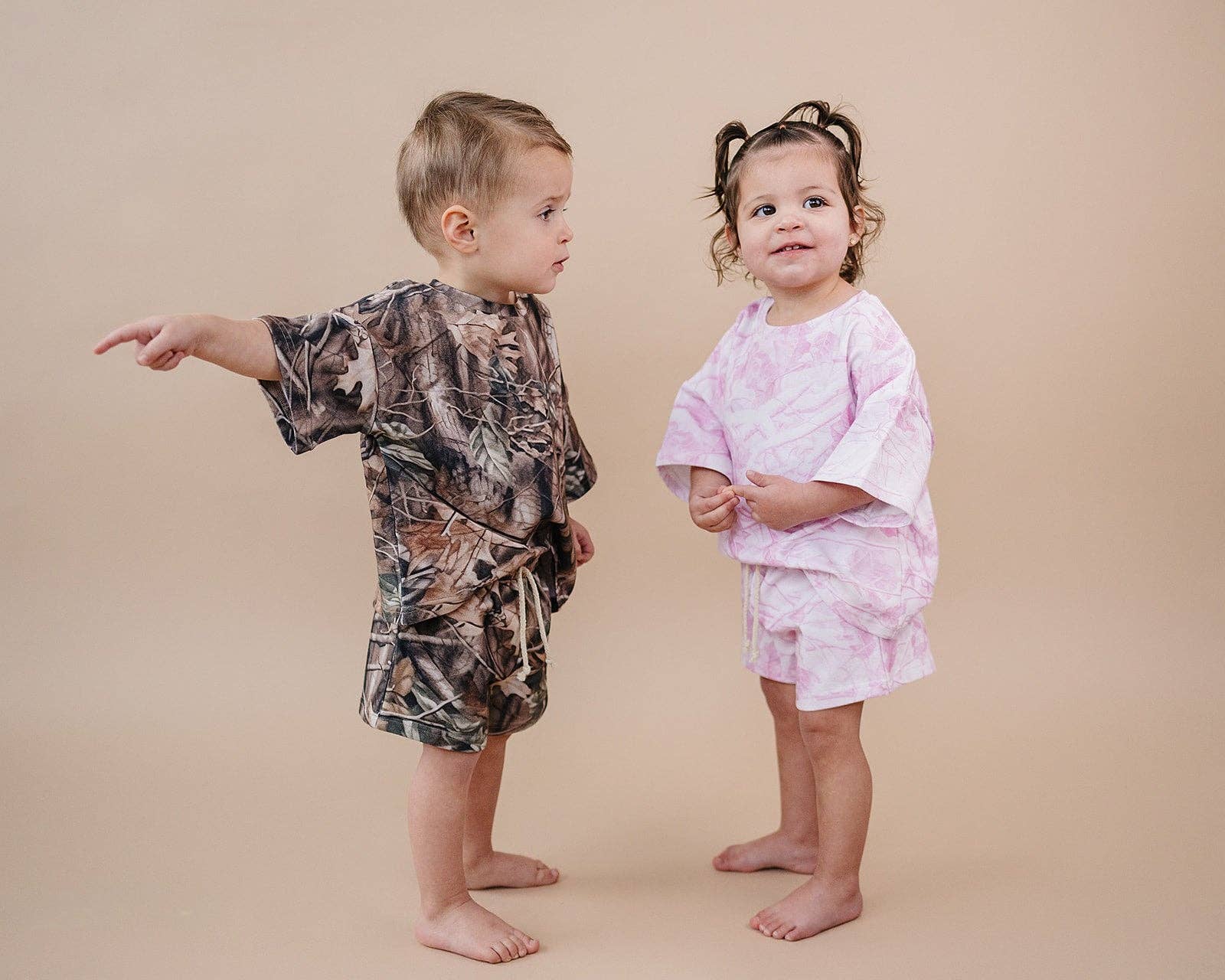 Lucky Panda Kids - Wholesale Top & Short Set - Kids - Shorts Set | Brown Camo10