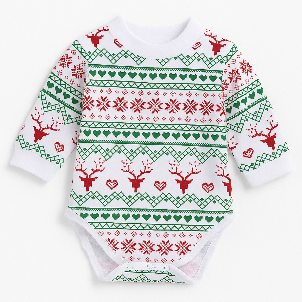 Fennco Styles - Wholesale Clothing Set - Baby - Red Bowtie Christmas 2-Piece Baby Outfit1