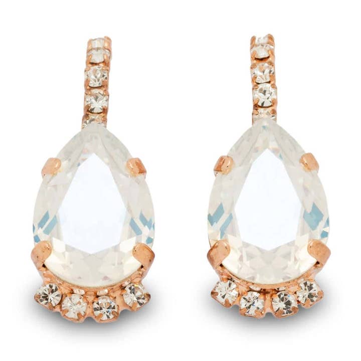 Vivienne Earrings Crystal Moonlight for wholesale by French Attic
