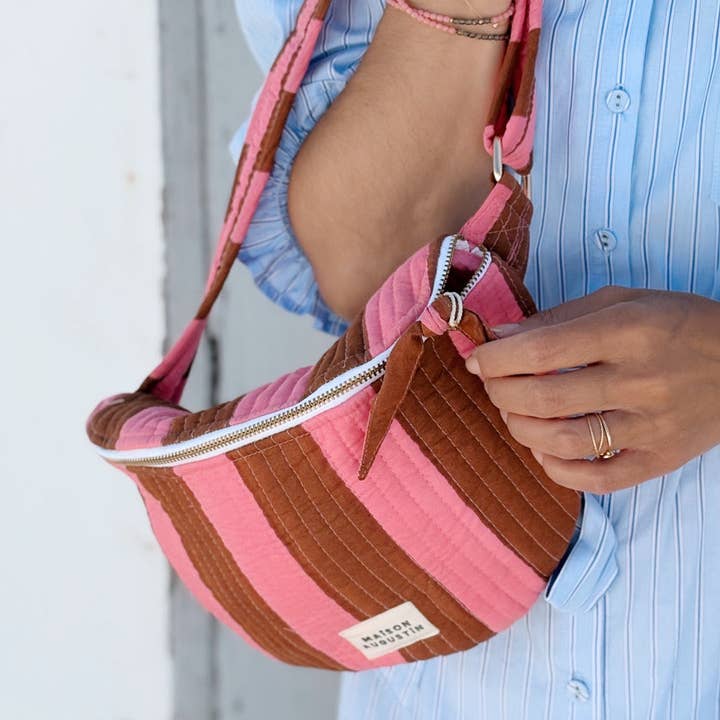 Maison Augustin - Wholesale Belt Bag - Kids - STRIPE MALABAR Kids Waist Bag