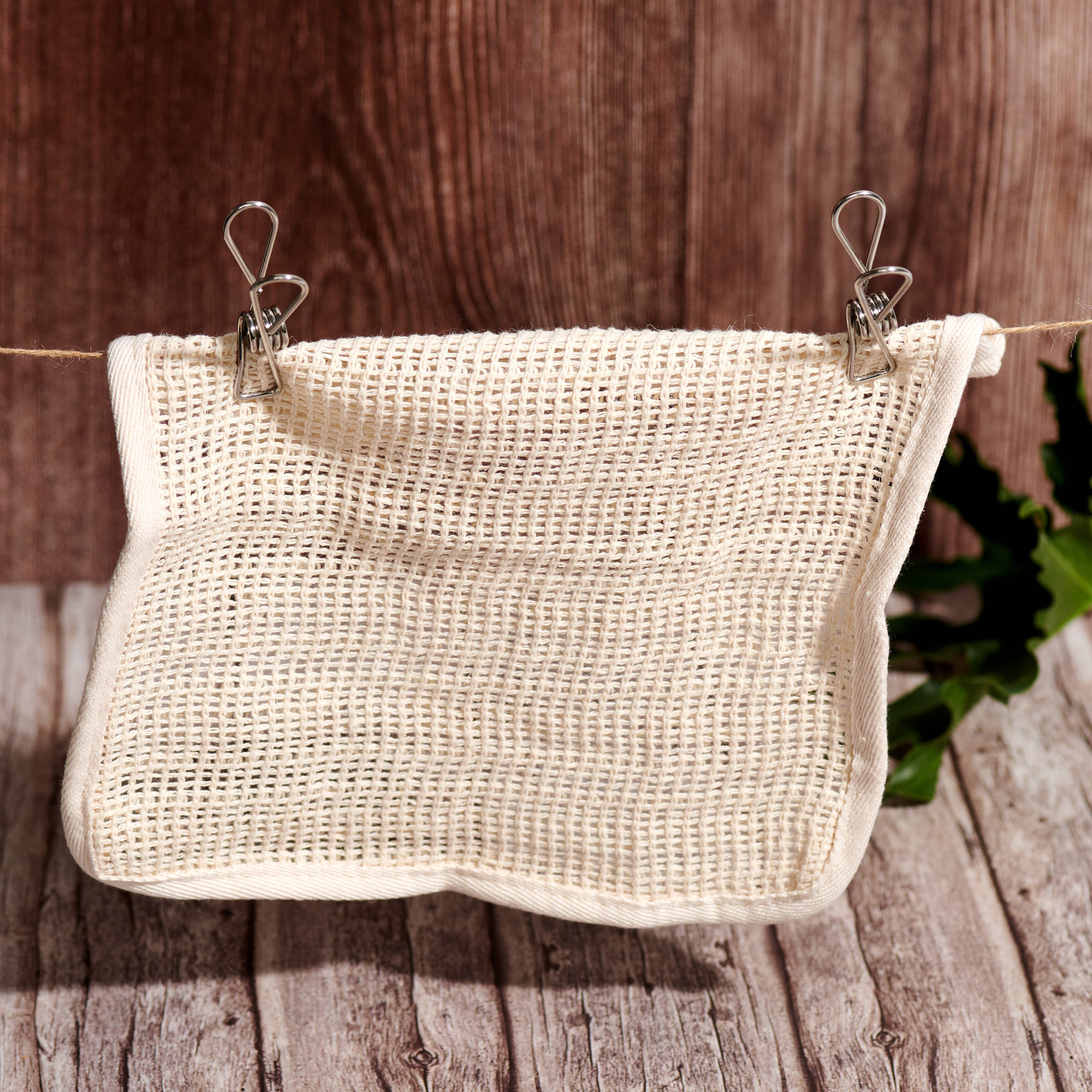 Desesh - Vente Pinces à linge - Pinces à linge en acier inoxydable (lot de 20 dans un sac en coton)2