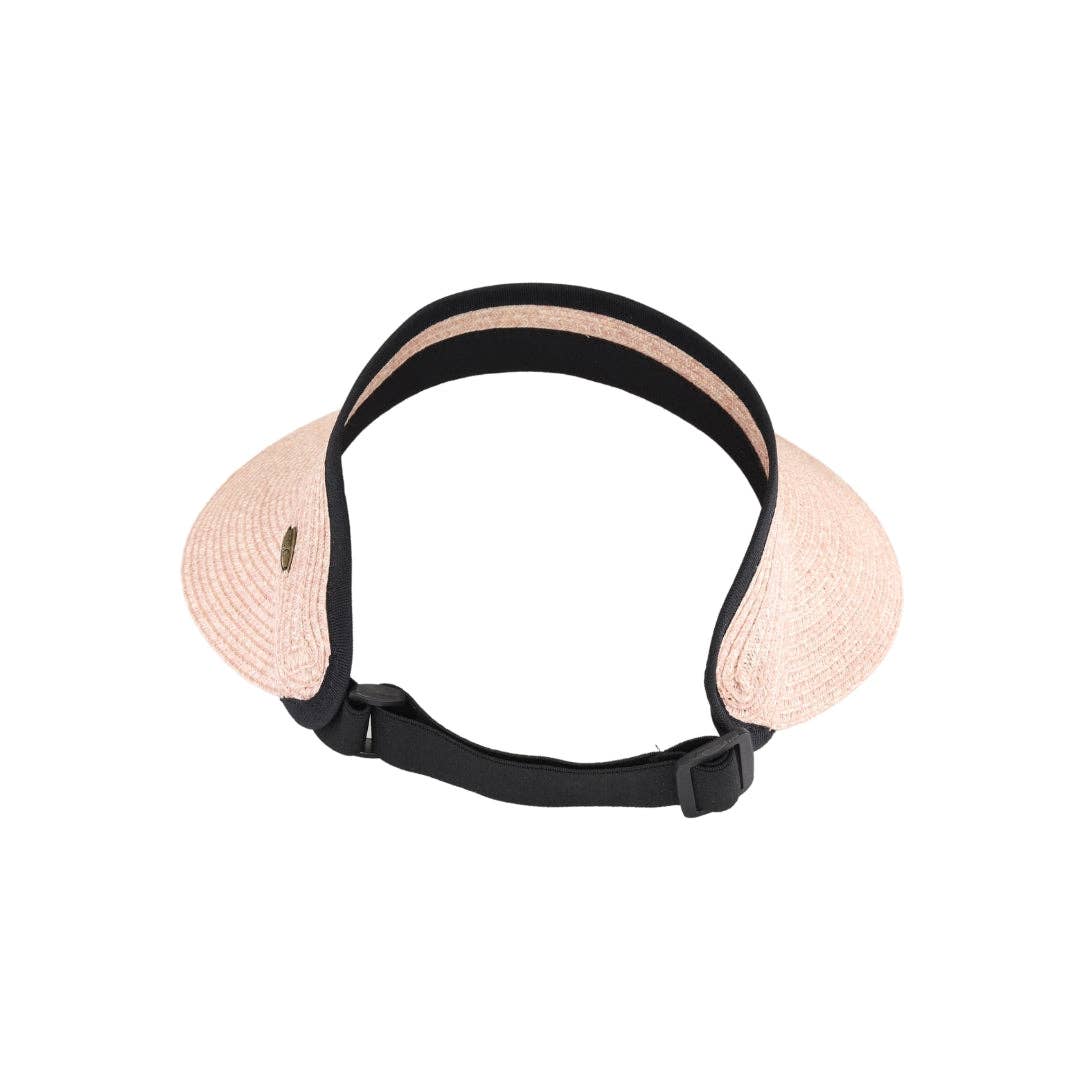 C.C Beanie - Wholesale Visor - Women's - Heather Straw Visor C.C Sunhat SVH00511