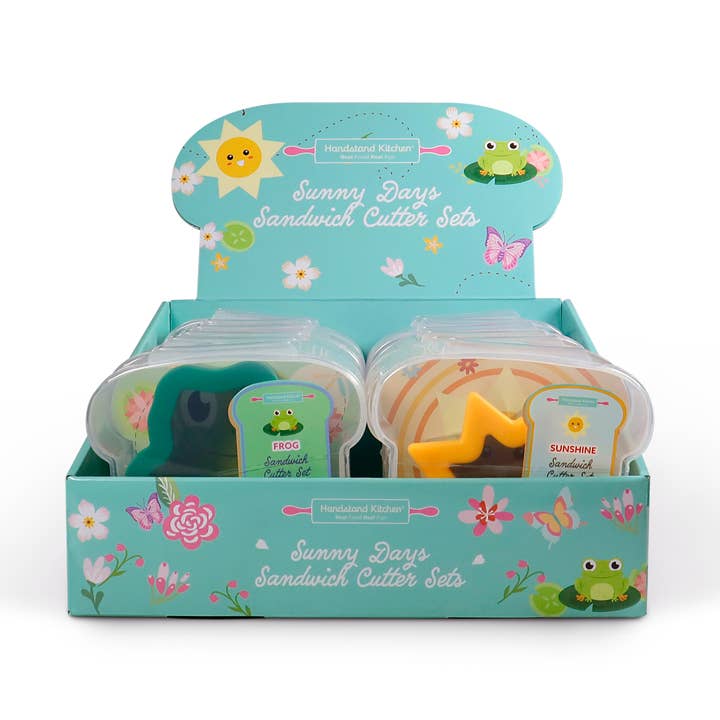 Sunny Days Sandwichsnijder Display – 12-delige Natuurthema Set voor wholesale door Handstand Kitchen