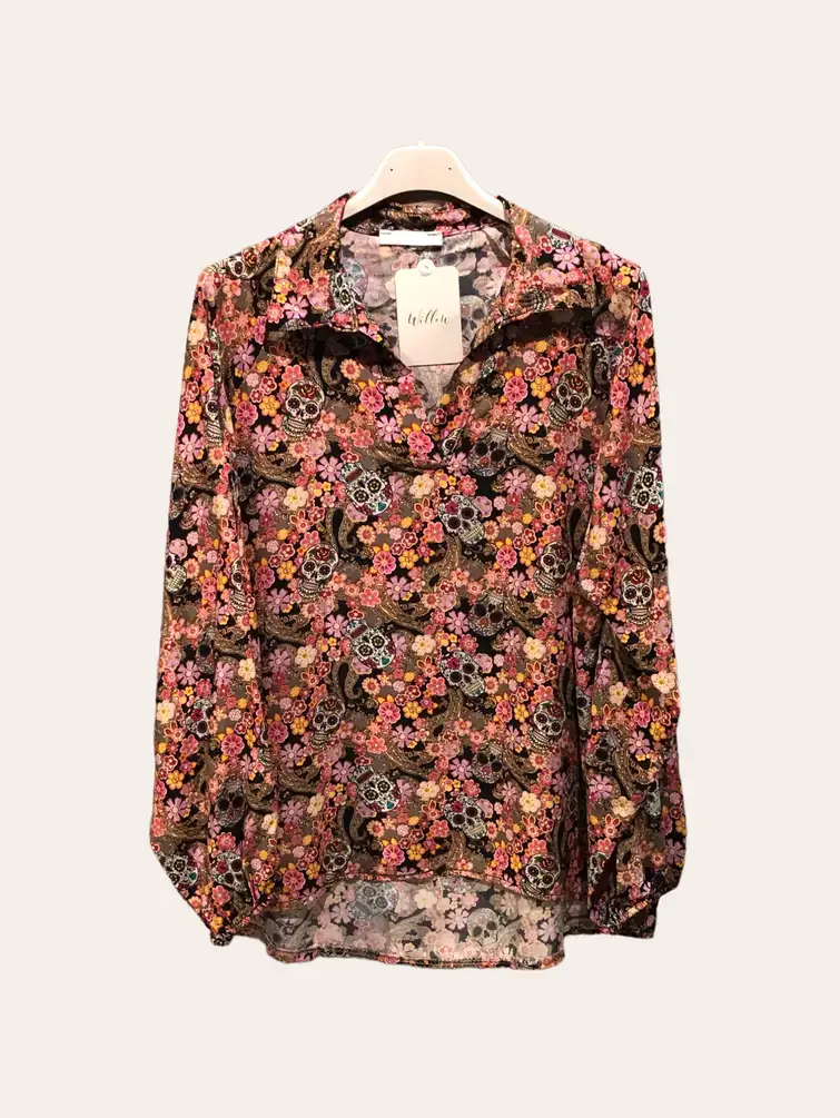 Moonsun - Wholesale Blouse - Women's - Boheme French collar blouse #42894