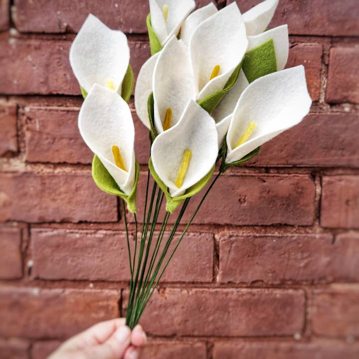 Madymae Felt Florals - Wholesale Artificial Flowers - Calla Lily1