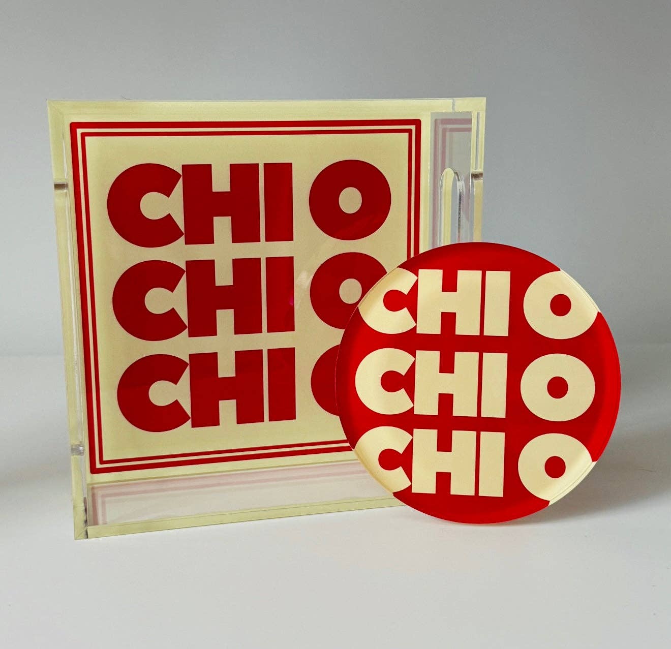 MadHouse - Wholesale Decorative Tray - Chi Omega Small Tray1