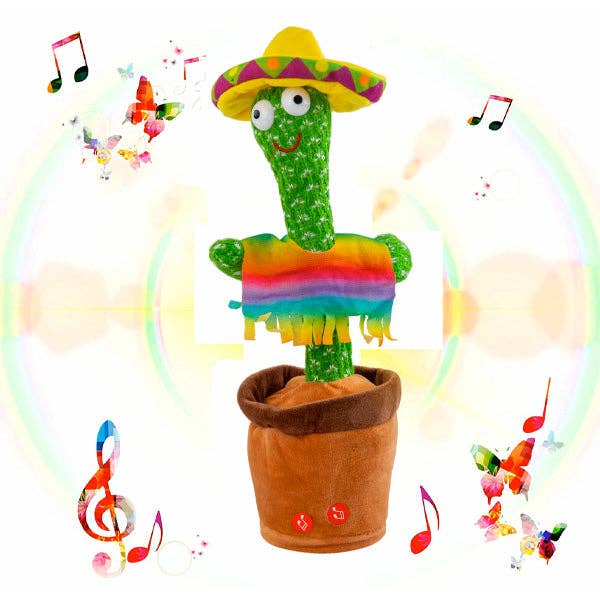 Showcase - Wholesale Stuffed/Plush Toy - Kids & Baby - Cactus Alive #DancingCactus | w/ Sombrero & Cha-Chas | As Seen On Social!