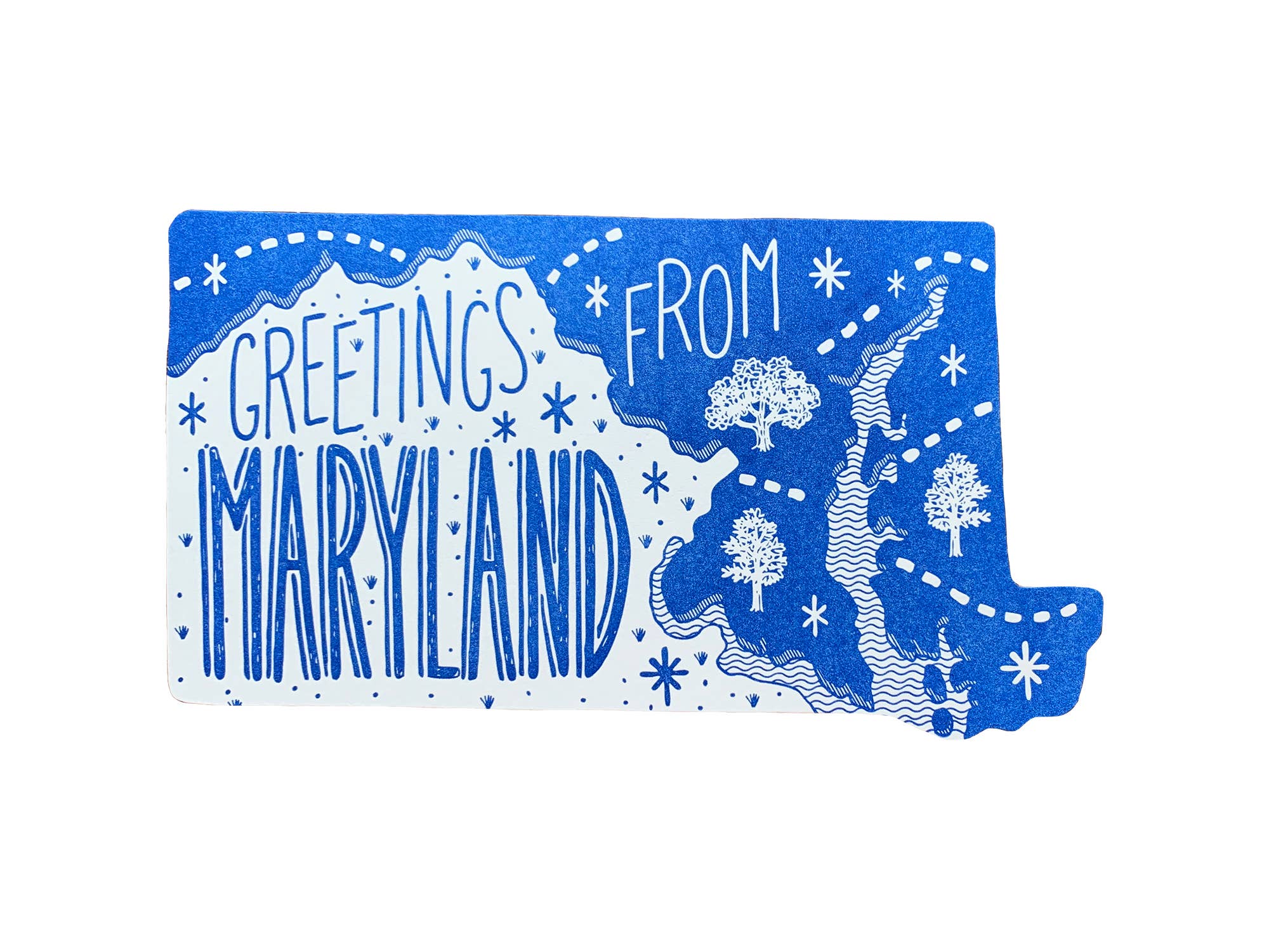 Noteworthy Paper & Press - Wholesale Postcard - Maryland State Postcard1