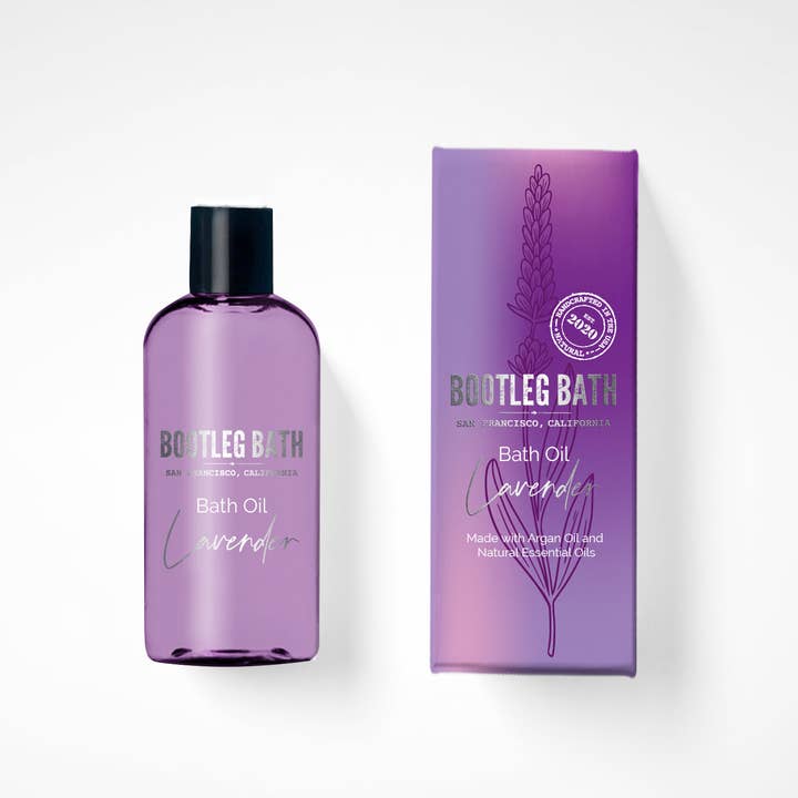 Bootleg Bath - Wholesale Bath/Body Oil - Lavender Bath Oil- Marula & Rosehip Oil. Perfect Spa Gift