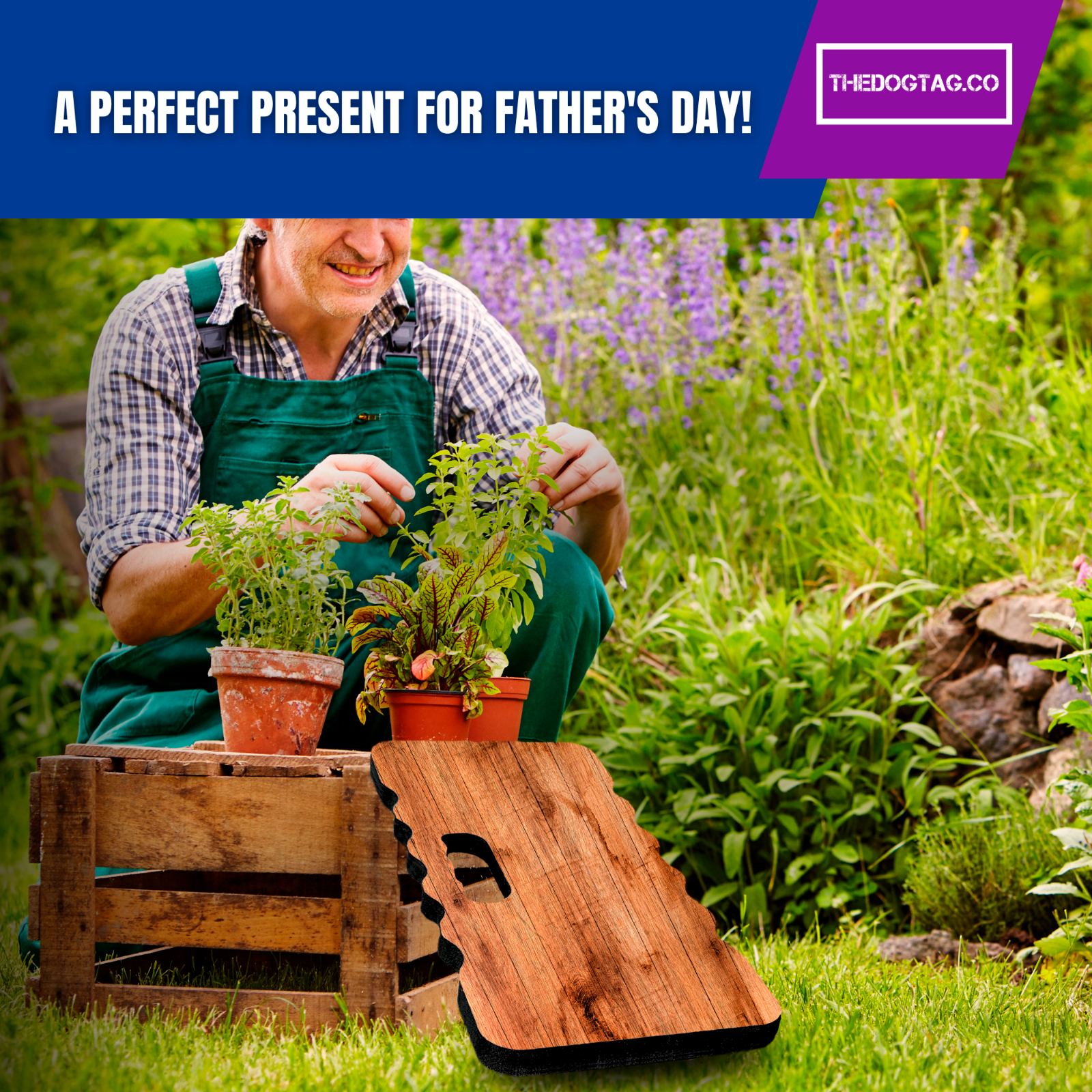 TheDogTagCo – wholesale Gardening kneeling pad – PERSONALISED Kneeling Pad Custom Photo Text Logo Durable UK4