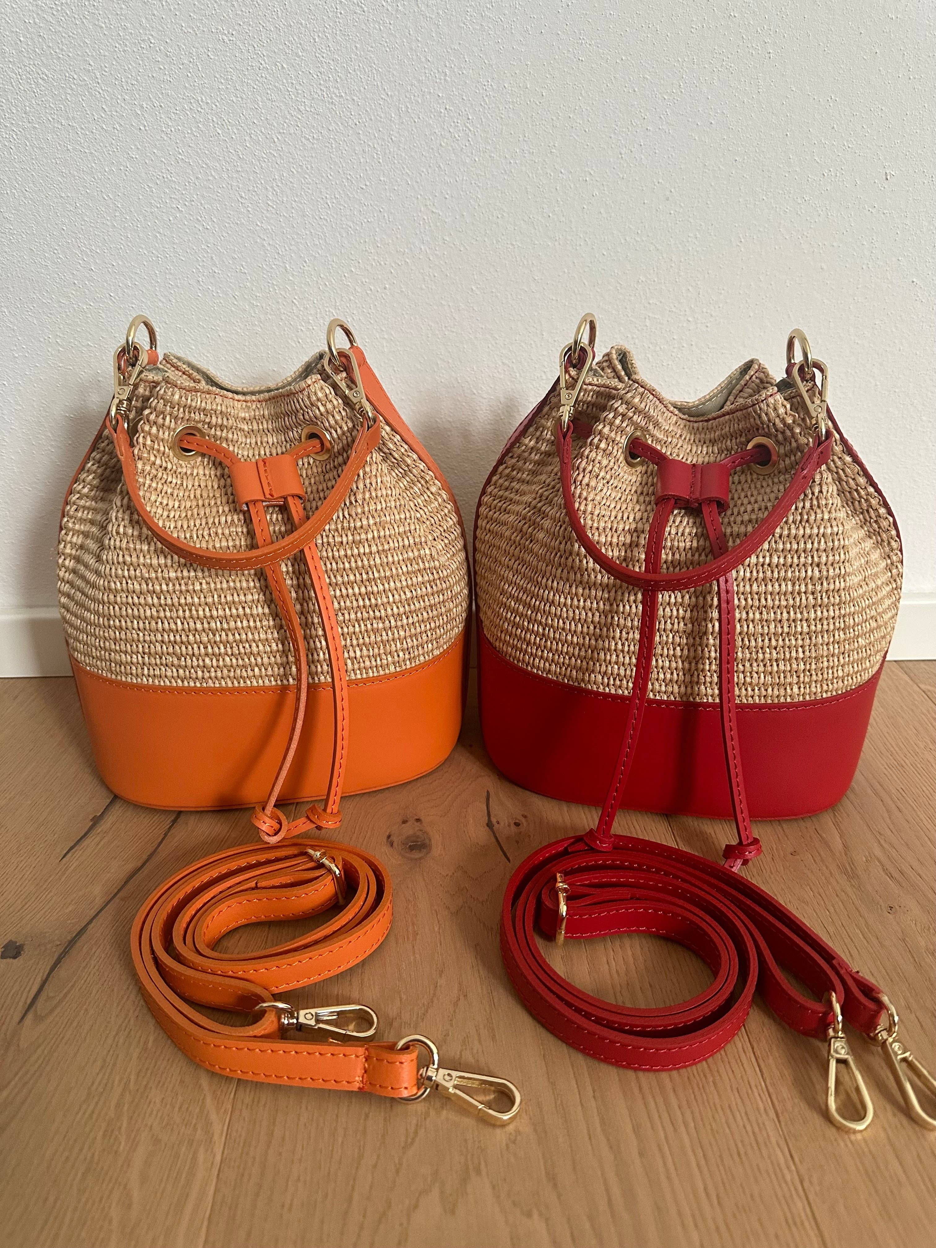 Zhade - Wholesale Beach Bag - MISS Bucket classic- raffia4