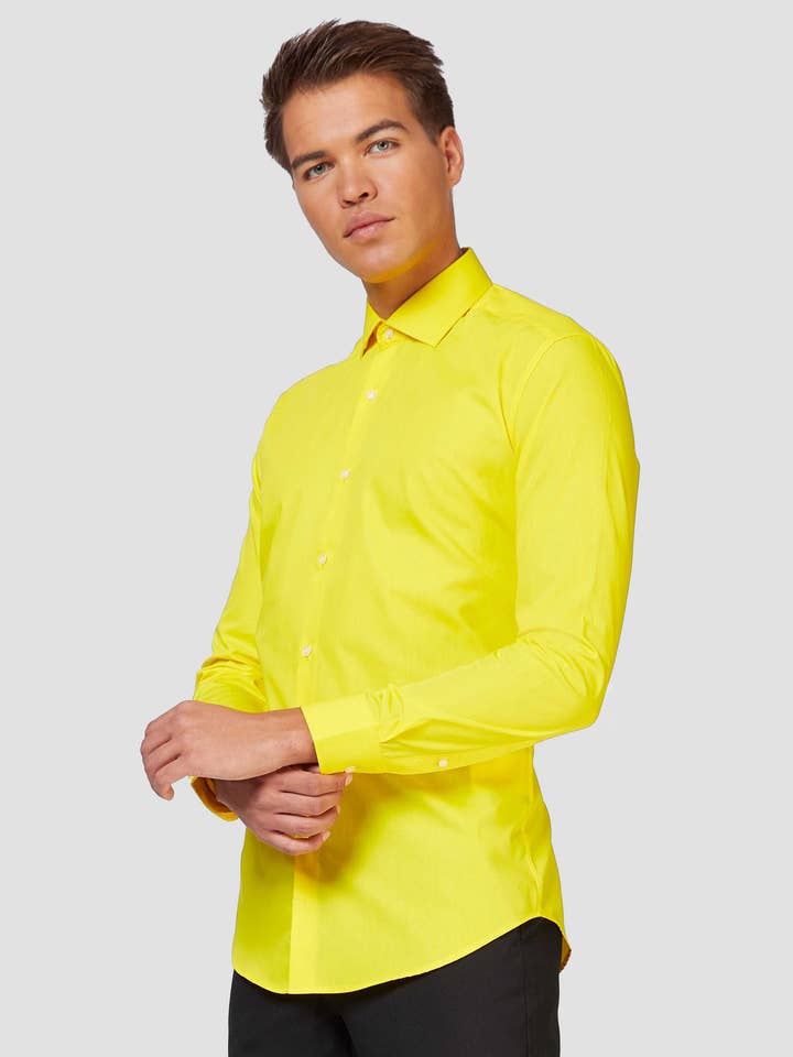 SHIRT LS Yellow fellow for wholesale by Oppo Merchandise Group USA Inc.
