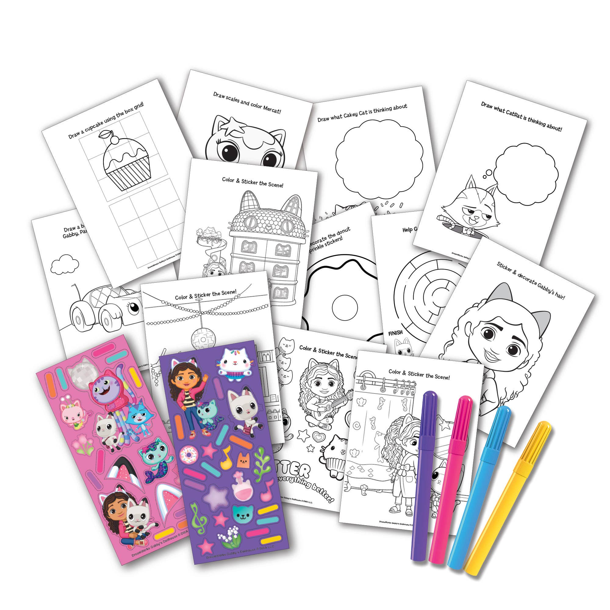 License 2 Play Toys - Wholesale DIY Craft Kit - Kids - Gabby’s Dollhouse Portable Craft Activity Kit in 6pc Display2