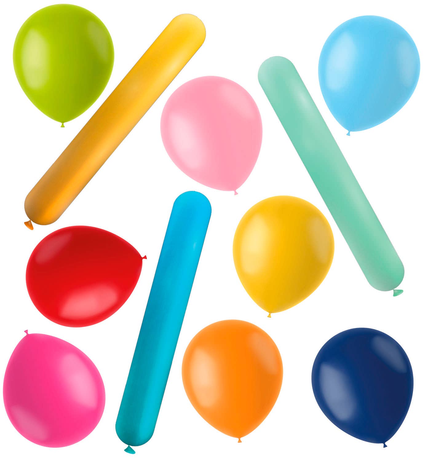 Folat BV - Wholesale Balloon - Latex Balloons - Shape - Stripetastic - Assorti - 25 stuks