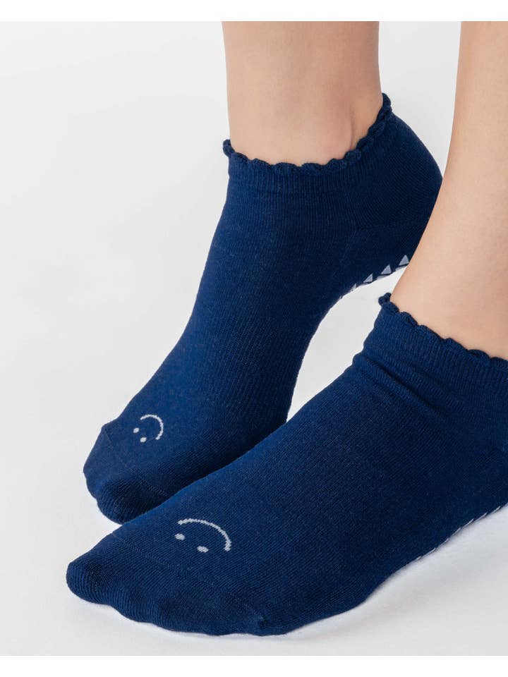 Pointe Studio - Vente Chaussettes – femme - Chaussettes Antidérapantes Complètes pour Femmes – Mélange de Coton Antidérapant pour Pilates & Barre5