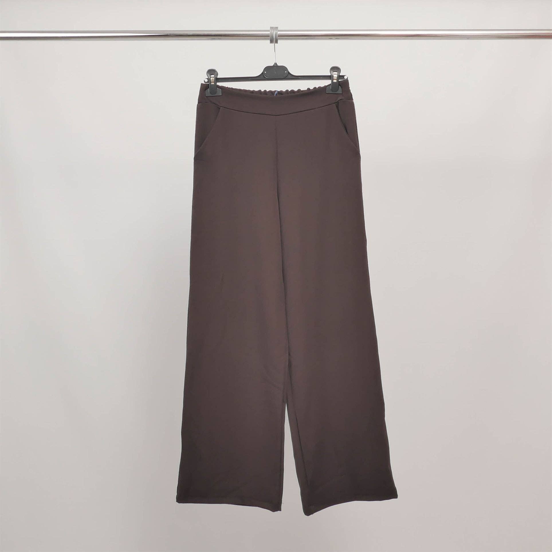 Cecile Wang - Wholesale Pants - Women's - High-waisted fluid pants with wide legs TDM713240