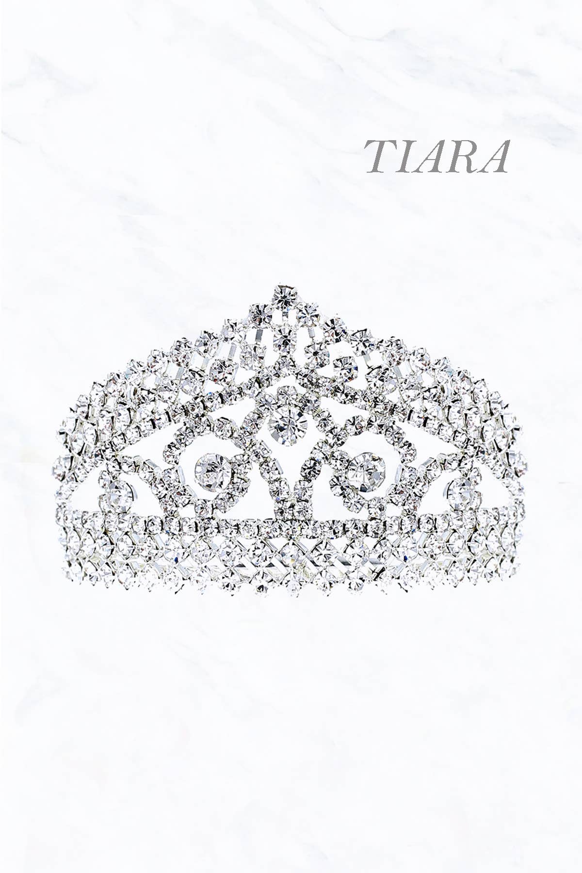 Suzie Q USA - Wholesale Tiara - Women's - Crystal Small Crown Tiara