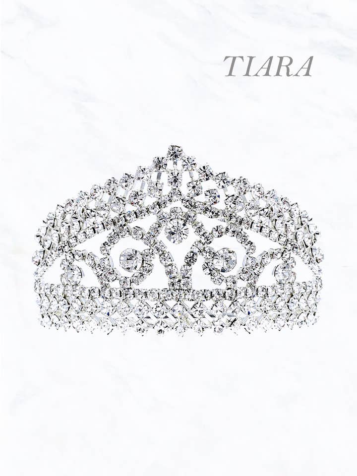 Crystal Small Crown Tiara for wholesale by Suzie Q USA