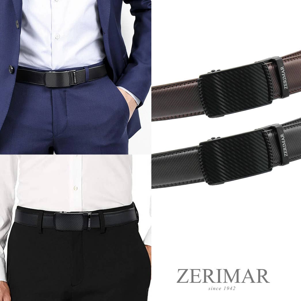 Zerimar 1942 – wholesale Belt – Men's – Men's Belt with automatic buckle Leather belt Width 3.5 cm1