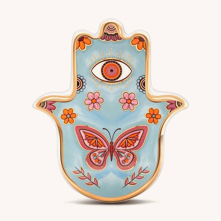 Bénédiction murale Hamsa de Serene Mindscape pour la vente par Karma And Luck