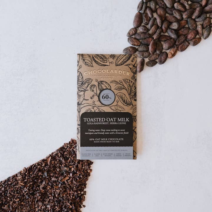 Chocolarder - Wholesale Chocolate Bar - Gola Toasted Oat 60% Milk Chocolate Bar2