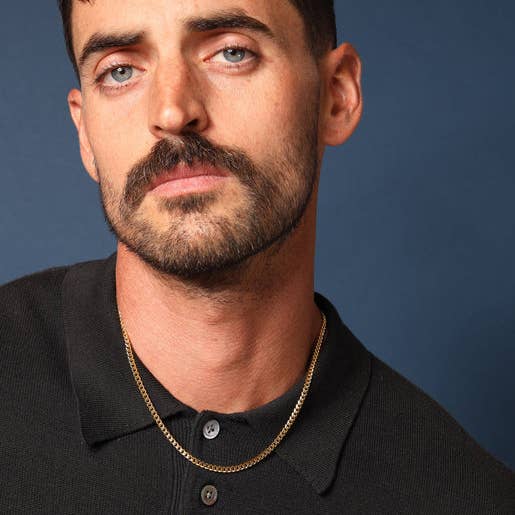 We Are All Smith - Wholesale Link & Chain Necklace - 3.5 mm Gold Cuban Chain Necklace1