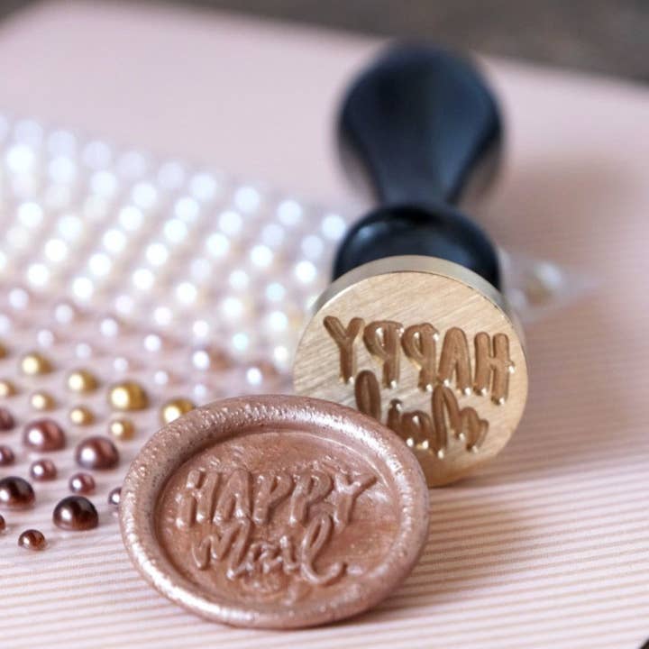 Honey Bee Stamps - Wholesale Rubber/Decorative Stamp - Happy Mail - Wax Stamper7