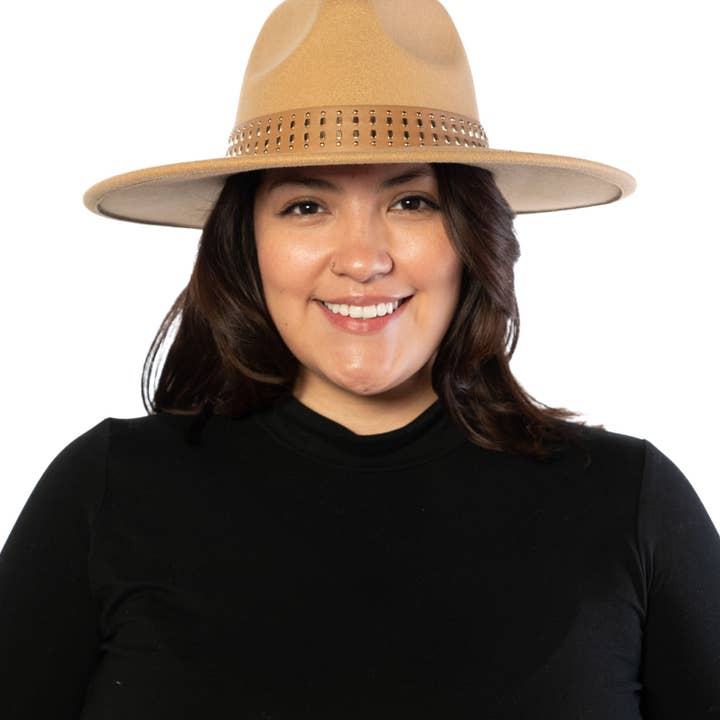 Marcus Adler - Vente Chapeau en feutre - femme - Chapeau Panama en laine mélangée1