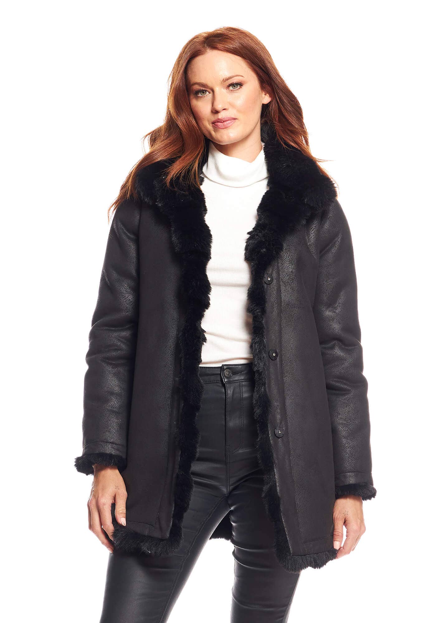 Donna Salyers Fabulous-Furs - Wholesale Fur/Faux Fur Coat - Women's - Faux Fur Rainier Reversible Mink Coat10