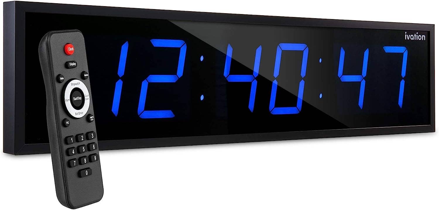Reloj de pared digital grande, pantalla LED con temporizador y alarmas al  por mayor para tu tienda - Faire España