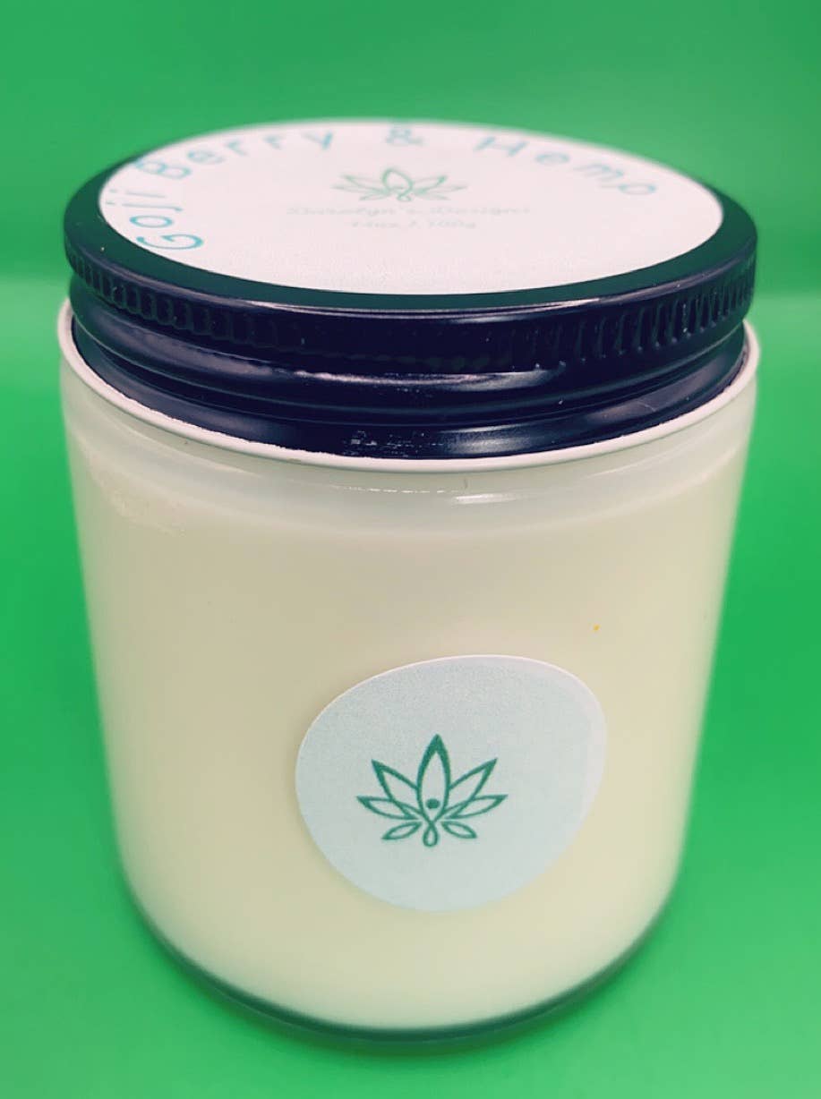 Daralyn's Designs – Großhandel Kerze im Glas / gefüllte Kerze – Cannabis-Kerze | 113 g Hanfwachs | 4oz6