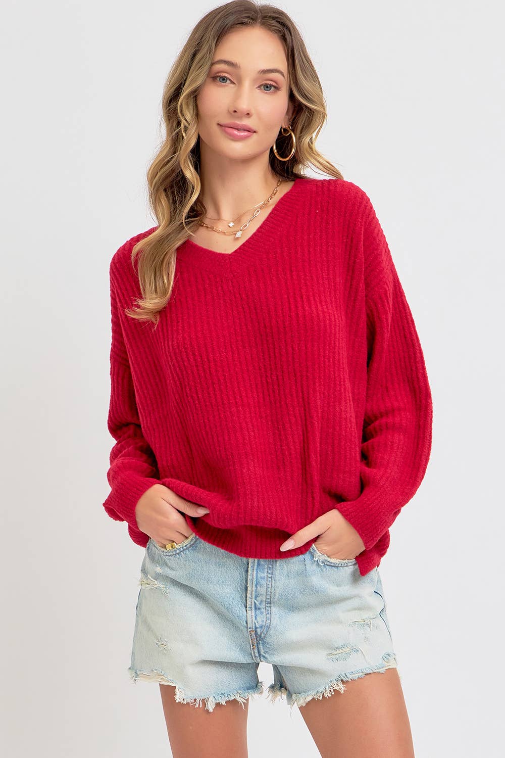 Sweet Lovely by Jen - Wholesale Knit Sweater - Women's -  EVERYDAY CASUAL  SWEATER0