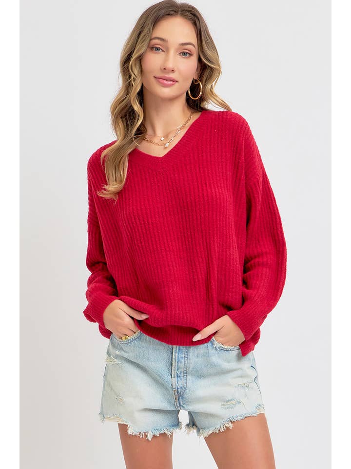 Sweet Lovely by Jen - Wholesale Knit Sweater - Women's - EVERYDAY CASUAL SWEATER