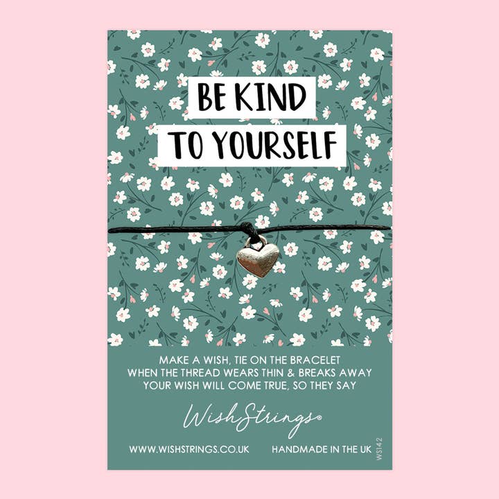 BE KIND TO YOURSELF - WishStrings Wish Bracelet - WS142 for wholesale by WishStrings