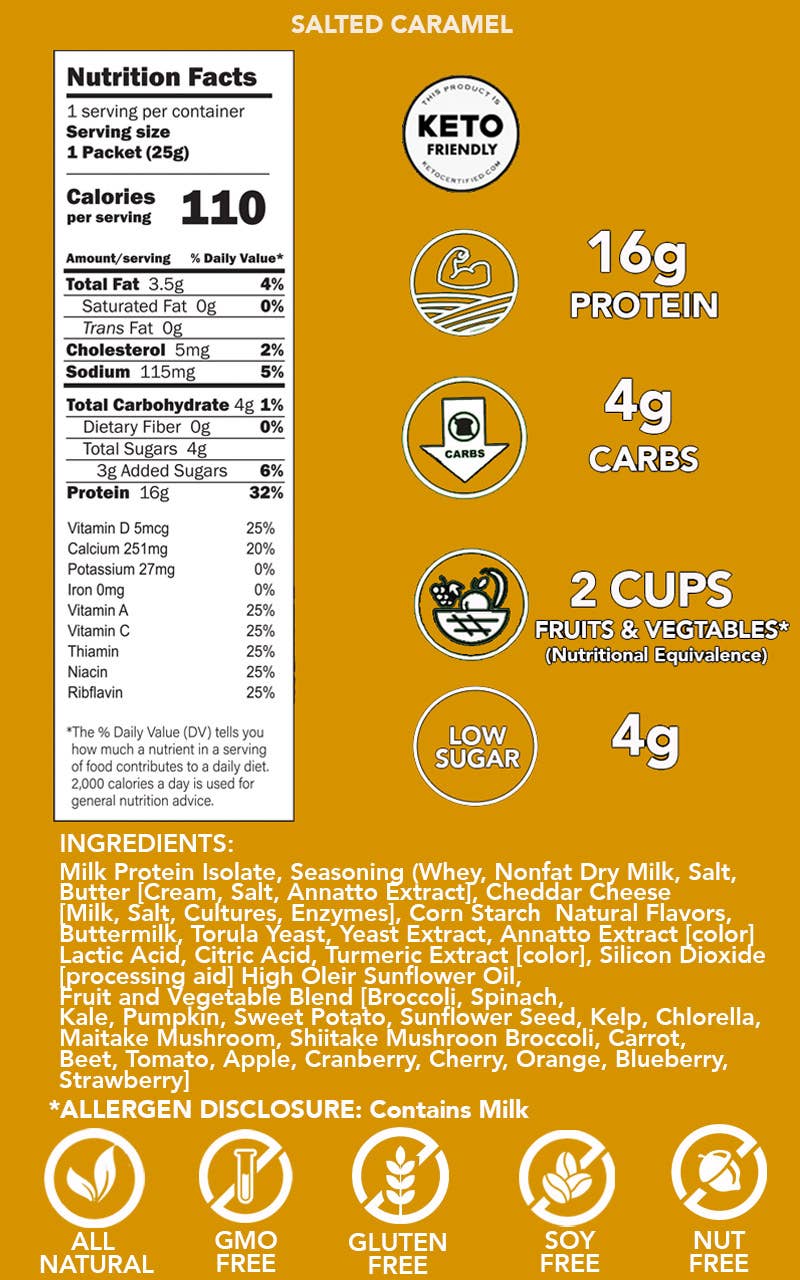 Better Than Good Foods - Vendita all'ingrosso Snack soffiati - BTG Keto Protein Puffs - 8 confezioni caramello salato1