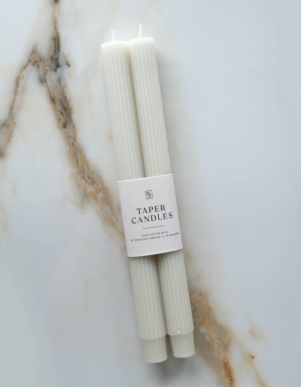 BOTANICA – Vela/castiçal cónico por atacado – Par de Velas Cónicas, Neutro0