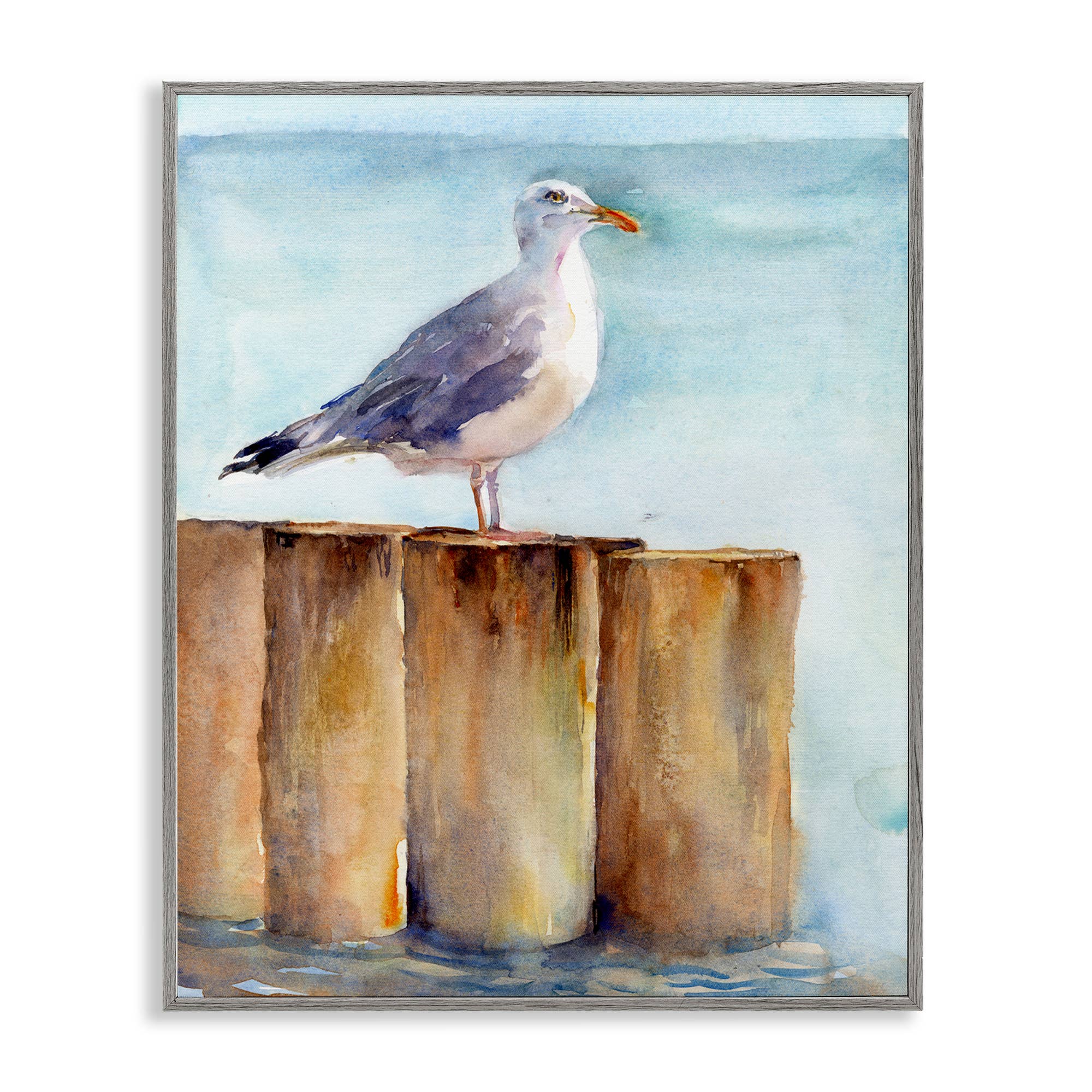 Stupell Industries - Wholesale Wall Sign - Seagull's Perch by Sea - Framed Wall Art20