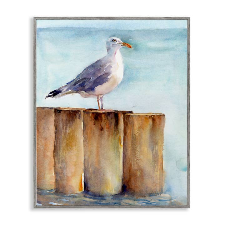 Stupell Industries - Wholesale Wall Sign - Seagull's Perch by Sea - Framed Wall Art20