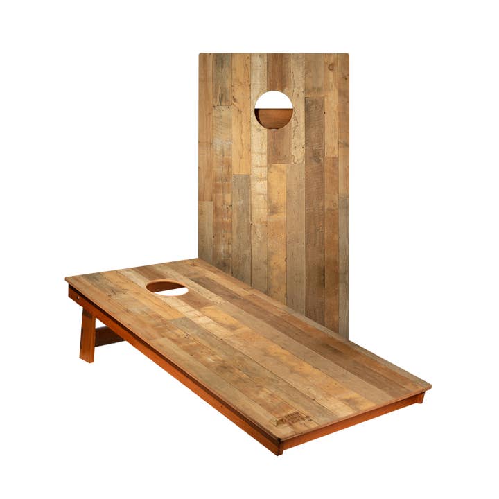 American Cornhole Association - Wholesale Cornhole - Distressed Wood Backyard 2400 Cornhole Boards