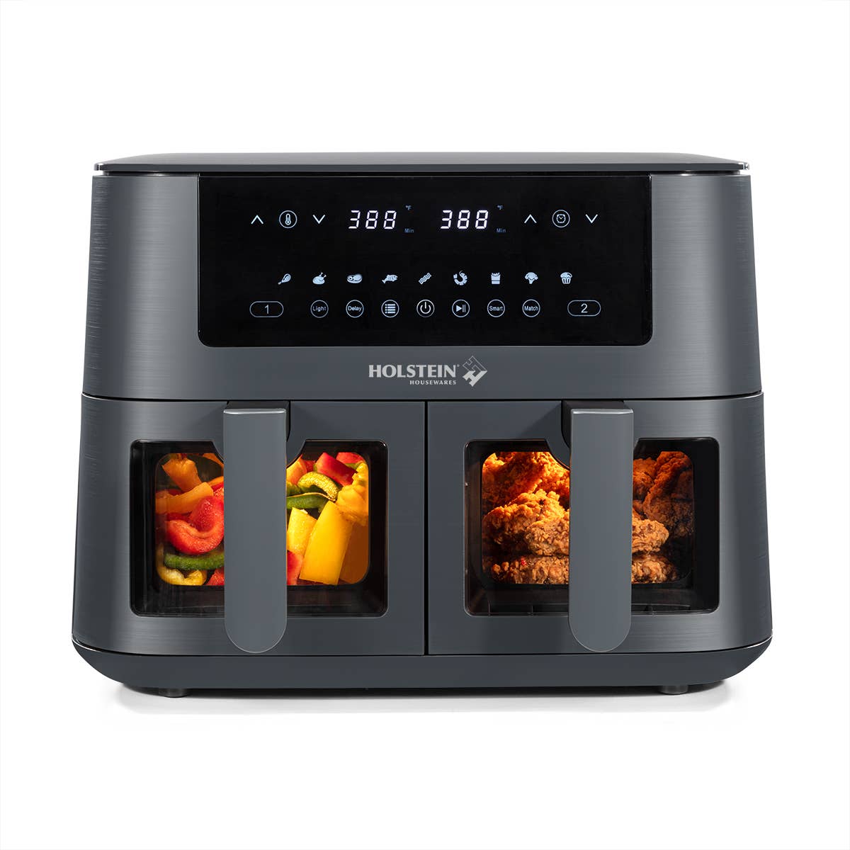 Holstein Housewares - Wholesale Kitchen Appliance - Holstein Housewares 8.4 QT DUAL BASKET DIGITAL AIR FRYER1