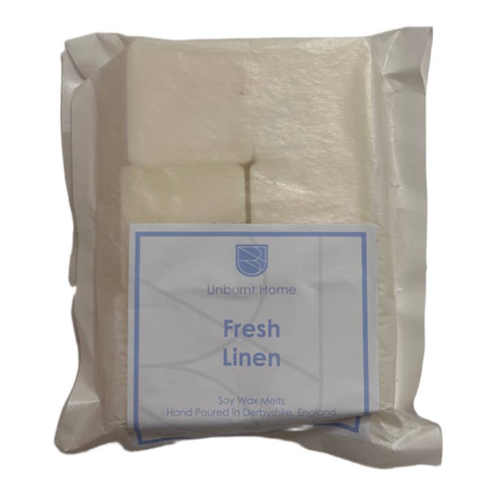 Unburnt Home Fragrance - Wholesale Jar/Filled Candle - Soy Wax Melts (6 pack) vegan, toxin free, off-white 4hr burn3