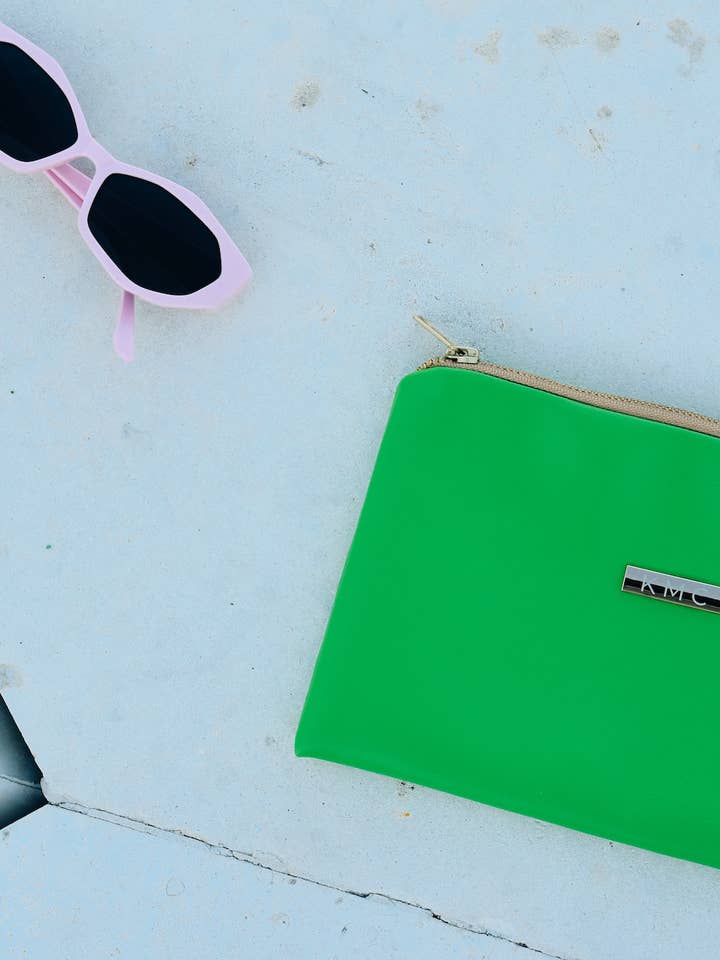 The Essential Clutch — Kelly Green 'Blazer II' for wholesale by KMC Handbags