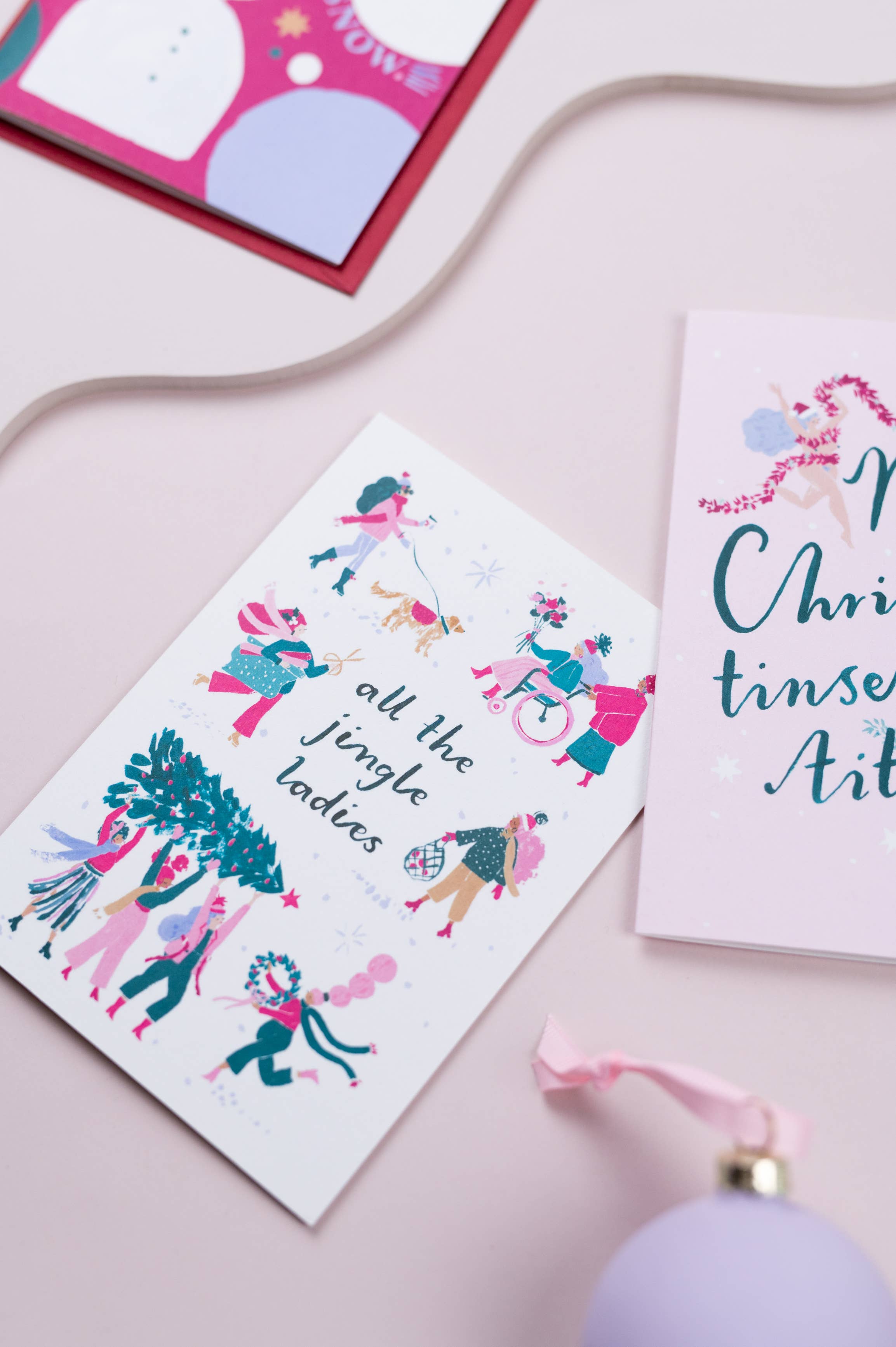 Sister Paper Co. - Wholesale Christmas Card - Jingle Ladies Christmas Card | Holiday Cards | Xmas Cards3