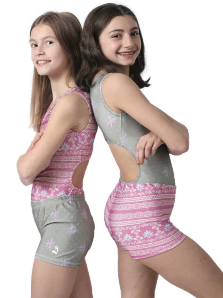 Vintage Gymnastics Leotard Set - Foxy's Mash Set - Mix & Match! for wholesale by Foxy's Leotards