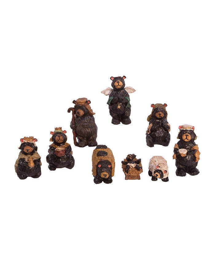 Kurt S. Adler, Inc. - Vente Crèche de Noël - 4"EN RÉSINE DE LA CRÈCHE SET 9PC1