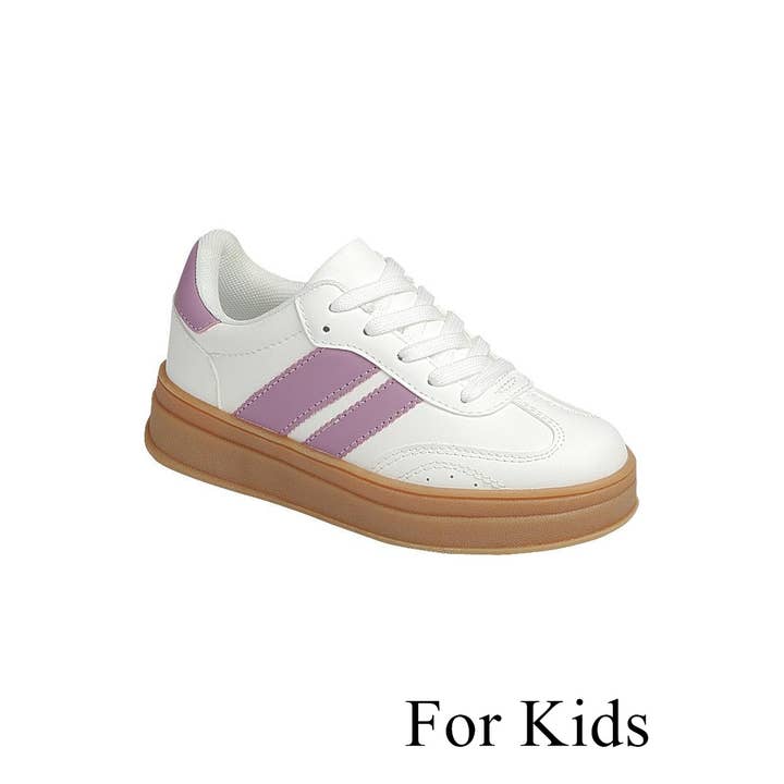 FASHION EMPORIO - Wholesale Lifestyle Sneakers - Kids - Kids Lace up Sneaker Shoes FL-TOPPING-03K