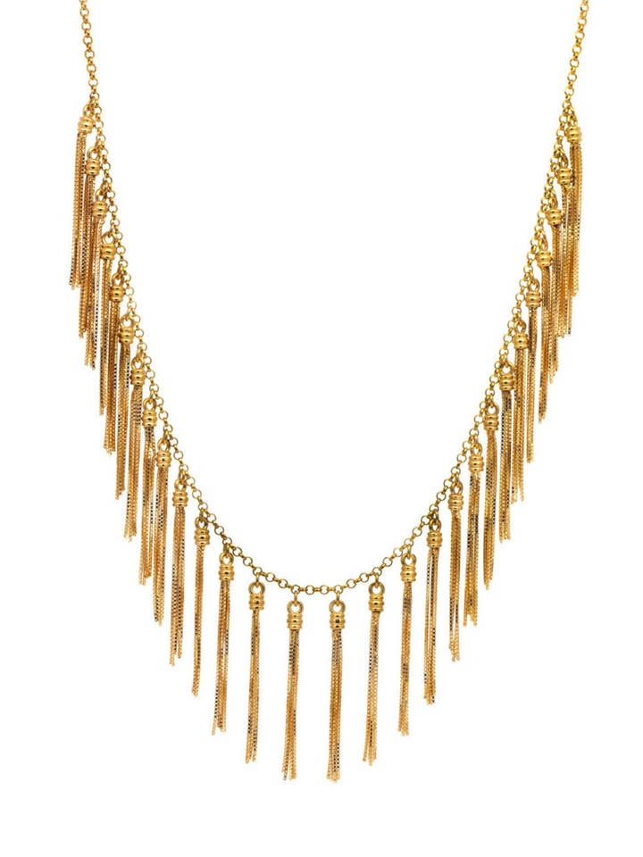 Colar Amazónico Pompom correntes Venezianas por atacado de THAIS BERNARDES GIOIELLI